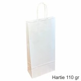 Pungi hartie ALBE - 2 sticle vin, 18x39x8 cm, set 30 buc
