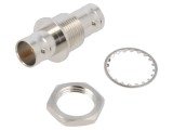 Adaptor BNC mamă, 75&Omega;, PTFE, montare pe panou - AMPHENOL RF