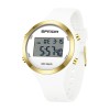 Ceas Copii Sanda 2147 Alb-Rose Gold , Design Luxury, Digital, Rezistent la socuri, Rezistent la Apa 5ATM
