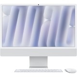 Sistem Desktop PC iMac 24 (2024) cu procesor Apple M4, 8 nuclee CPU and 8 nuclee GPU, 24, Retina 4.5K, 16GB, 256GB SSD, Silver