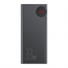 Baterie Externa Power Bank, Baseus Mulight Power Display, Quick Charge, 30000 mAh, Negru foto