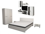 Set Dormitor Roxana Alb + Set Living