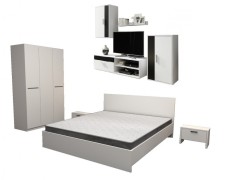 Set Dormitor Roxana Alb + Set Living