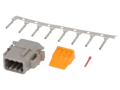 Conector DTM 8 pini mamă, IP68 foto