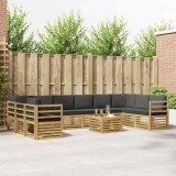 vidaXL Set de canapele de exterior 8 pcs Alb și Antracit 3392607