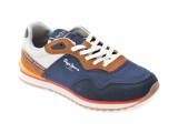 Cumpara ieftin Pantofi sport PEPE JEANS bleumarin, LONDON JUMP, din material textil