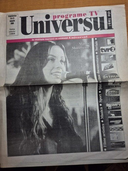 ziarul program tv universul 15-21 ianuarie 2000