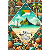 ESIM Mayotte, Unlimited Standard, 30 Days