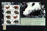 Indonezia, 1996 | Rinocer de Java - WWF - Animale | Coală M/S - MNH | aph, Fauna, Nestampilat