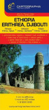 Hartă rutieră Etiopia, Eriteria, Djibouti Paperback Scara 1:2.500.000 Relief Geografie Cartographia Studium