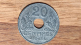 Franta -moneda de zinc- 20 centimes 1943 Vichy- UNC - stare exceptionala rara!, Europa