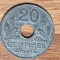 Franta -moneda de zinc- 20 centimes 1943 Vichy- UNC - stare exceptionala rara!