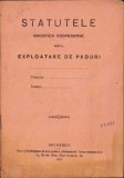 C1056 Statutele Societății cooperative pentru exploatare de păduri, 1919