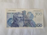 Belgia 500 Francs 1980 Noua,Rara