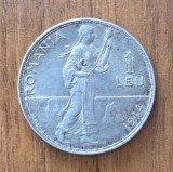 1 leu 1914, Carol I, Rom&acirc;nia, argint