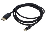 Cablu Goobay DisplayPort la USB C 1m negru PVC, dublu ecranat, 4K HDR UHD