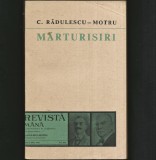 MĂRTURISIRI - C. RĂDULESCU-MOTRU