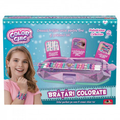 Set pentru confectionarea bratarilor colorate, Color Chic