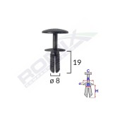HUSA VOLAN PIELE ECOLOGICA PERFORATA NEGRU 44-48 CM UMBRELLA 96274