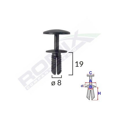 HUSA VOLAN PIELE ECOLOGICA PERFORATA NEGRU 44-48 CM UMBRELLA 96274 foto