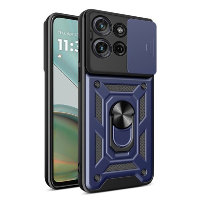 Husa Motorola Moto G75 protectie camera Techsuit CamShield Series, albastru foto