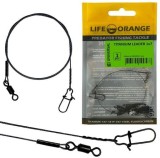 Struna Titan Orange Titanium Leader 1x7, 9kg, 20cm, 0.39mm, 1buc/plic