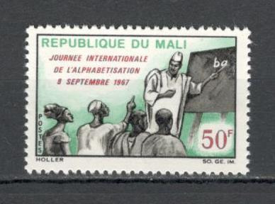 Mali.1967 Campanie impotriva analfabetizarii DM.54 foto