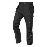 Pantaloni de lucru Mix&amp;Match, elastici, intariri genunchi, negru, marimea L/52, NEO