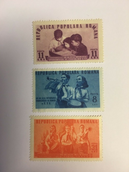 Romania 1950 - Pionieri MNH Romania 1950 - Pionieri MNH