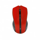 Mouse Optic Wireless Roșu, 800 DPI, Mărime Mare, Navigare Precisă și Confortabilă