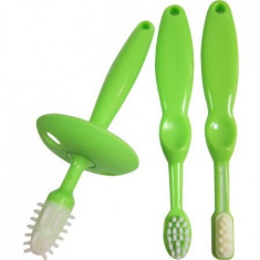 Set periute dinti- 3 varste Primii Pasi (Culoare: verde)