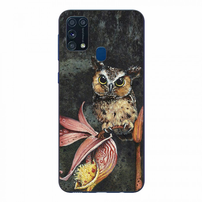Husa Samsung Galaxy M31 si M21S Silicon Gel Tpu Model Owl Painted