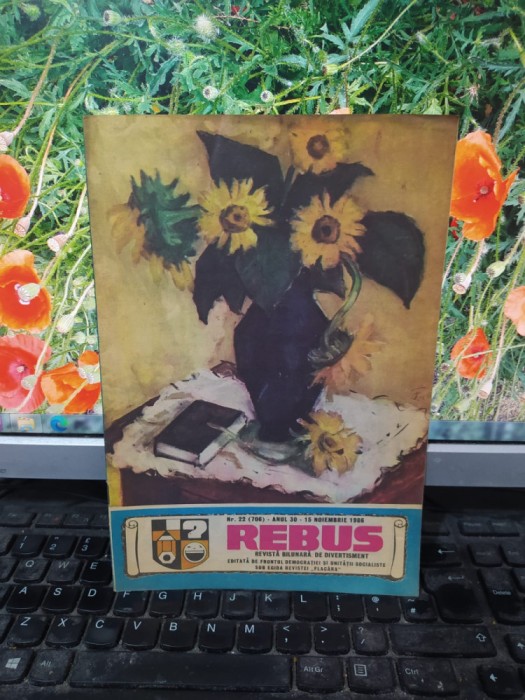 Rebus, revistă bilunară de divertisment, 15 nov. 1986, nr. 22, 706, anul 30, 151