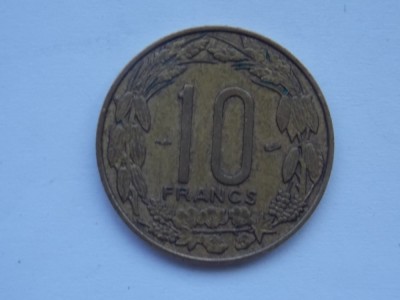 10 FRANCS 1958 CAMERUN foto