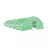Cumpara ieftin Sera cu cadru din otel, verde, 120 m&sup2;, 20x6x2,85 m