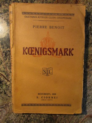 KOENIGSMARK - PIERRE BENOIT foto