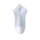 Cumpara ieftin Sosete pentru dama, SS196, Albastru/Alb, marime universala (35-39)