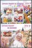 DB1 Arta Pictura Sao Tome Papa Francisc Ziua Tineretului MS + SS MNH