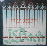 Disc vinil, LP. CONCERTOS FOR 2 AND 3 HARPSICHORDS AND STRING ORCHESTRA. 2 DISCURI VINIL-J.S. BACH, Clasica