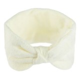 Bentita de Iarnă Ecru Tricotată cu Nod &ndash; Accesoriu de Par Elegant, CMCLASS