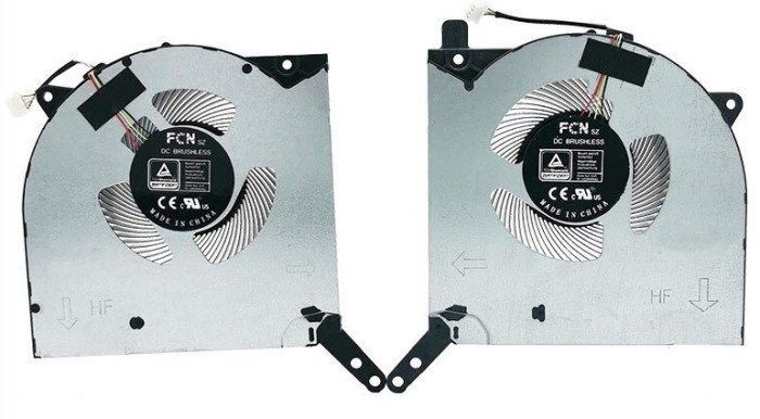 Set coolere compatibile Laptop, Lenovo, Legion 5 Pro-16ACH6H Type 82JQ, 5H40S20280, NS8CC14-20J08, NS8CC15-20J09, 10V, 0.8A, 4 pini