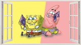 Cumpara ieftin Sticker decorativ, SpongeBob, Galben-Roz, 90 cm, 8275ST-1, Oem