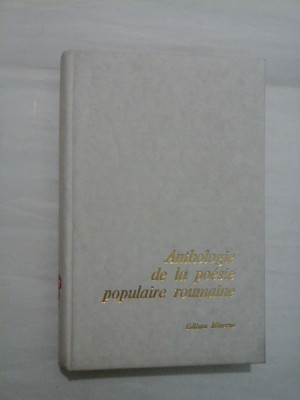 Anthologie de la poesie populaire roumaine foto