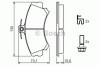 Set placute frana,frana disc MITSUBISHI COLT VI (Z3, Z2) (2002 - 2012) BOSCH 0 986 424 371