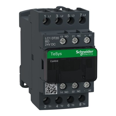 Contactor 20A 4P 4ND AC-1 24V TeSys Schneider LC1DT20BD foto