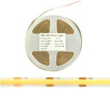 Banda LED COB 12V 5m, 480 LED m, 6000K alb rece, 8mm, pentru mobilier, vitrine si profile LED