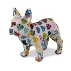 Decoratiune ceramica Buldog francez Jack h19.2 cm foto