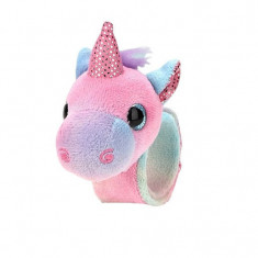 Jucarie plus bratara unicorn cu accesorii roz 21 cm foto