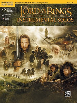 The Lord of the Rings: The Motion Picture Trilogy Instrumental Solos: Viola (Removable Part)/Piano Accompaniment: Level 2-3 [With CD (Audio)] foto