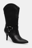 Answear Lab cizme femei, culoarea negru, cu toc cui